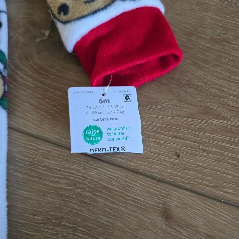 NWT Carter’s Santa, Cookies & Milk Pajama Set